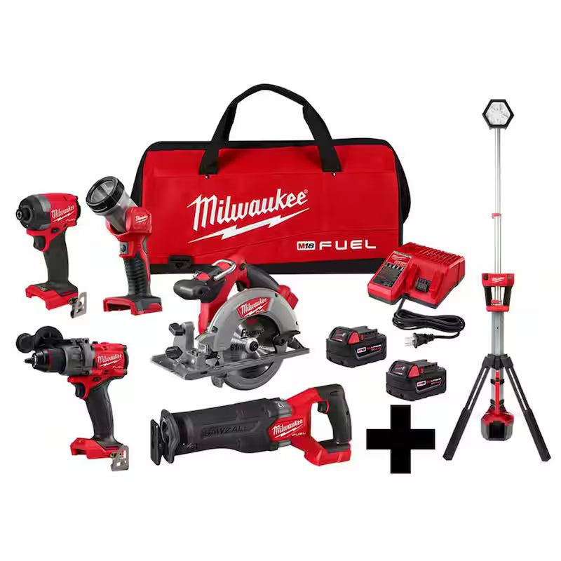 18-Volt Lithium-Ion Brushless Cordless Combo Kit (5-Tool) with Rocket Light G44897