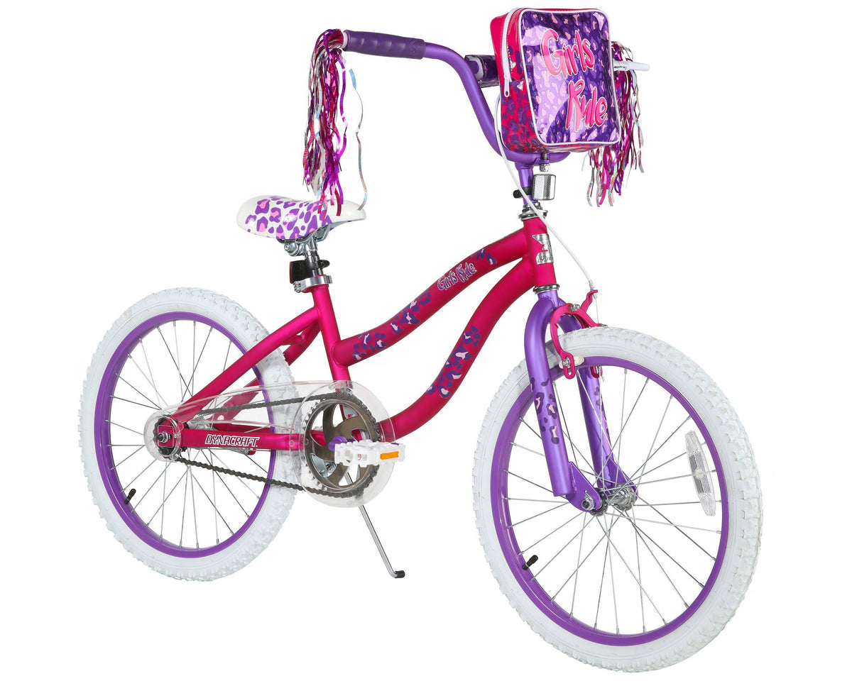 20 inch Pink Purple Bike with Handlebar Bag G441725