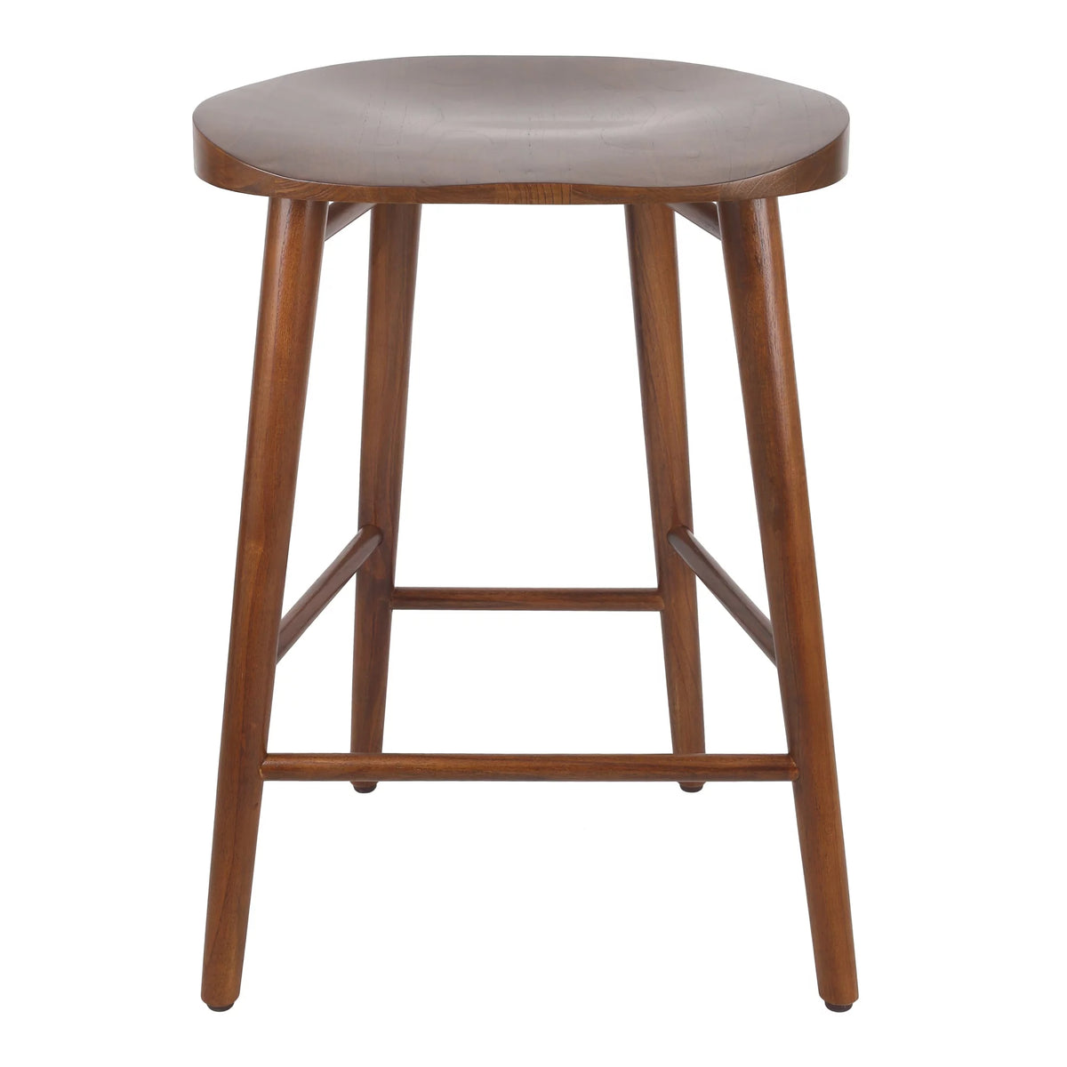 25" Cinnamon Brown Wood Counter Stool T566