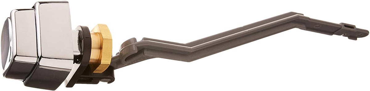 Polished Chrome Left Hand Trip Lever with Plastic Push Button P692