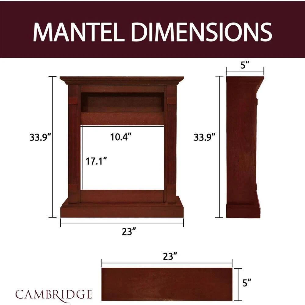 Cherry Floor-standing Electric Fireplace Z8884