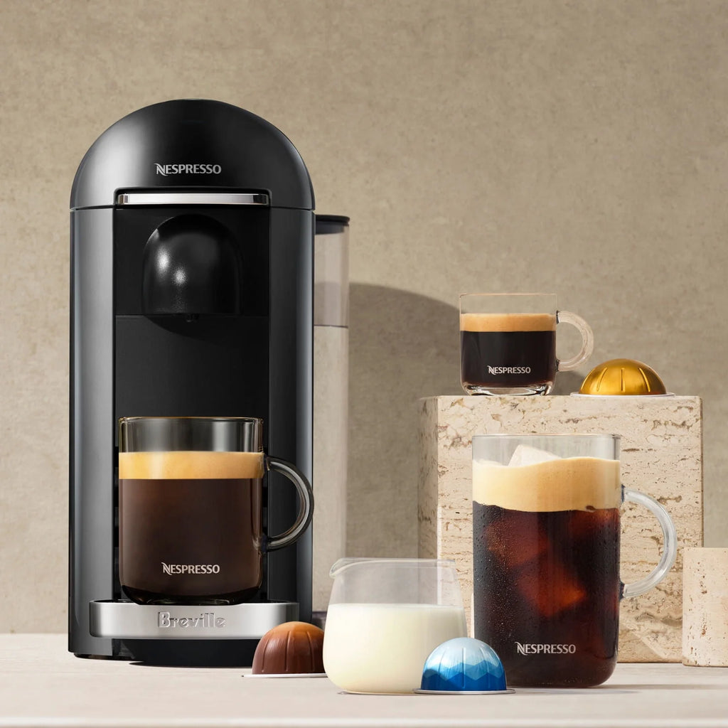 Piano Black Single-Serve Coffee and Espresso Machine O7624