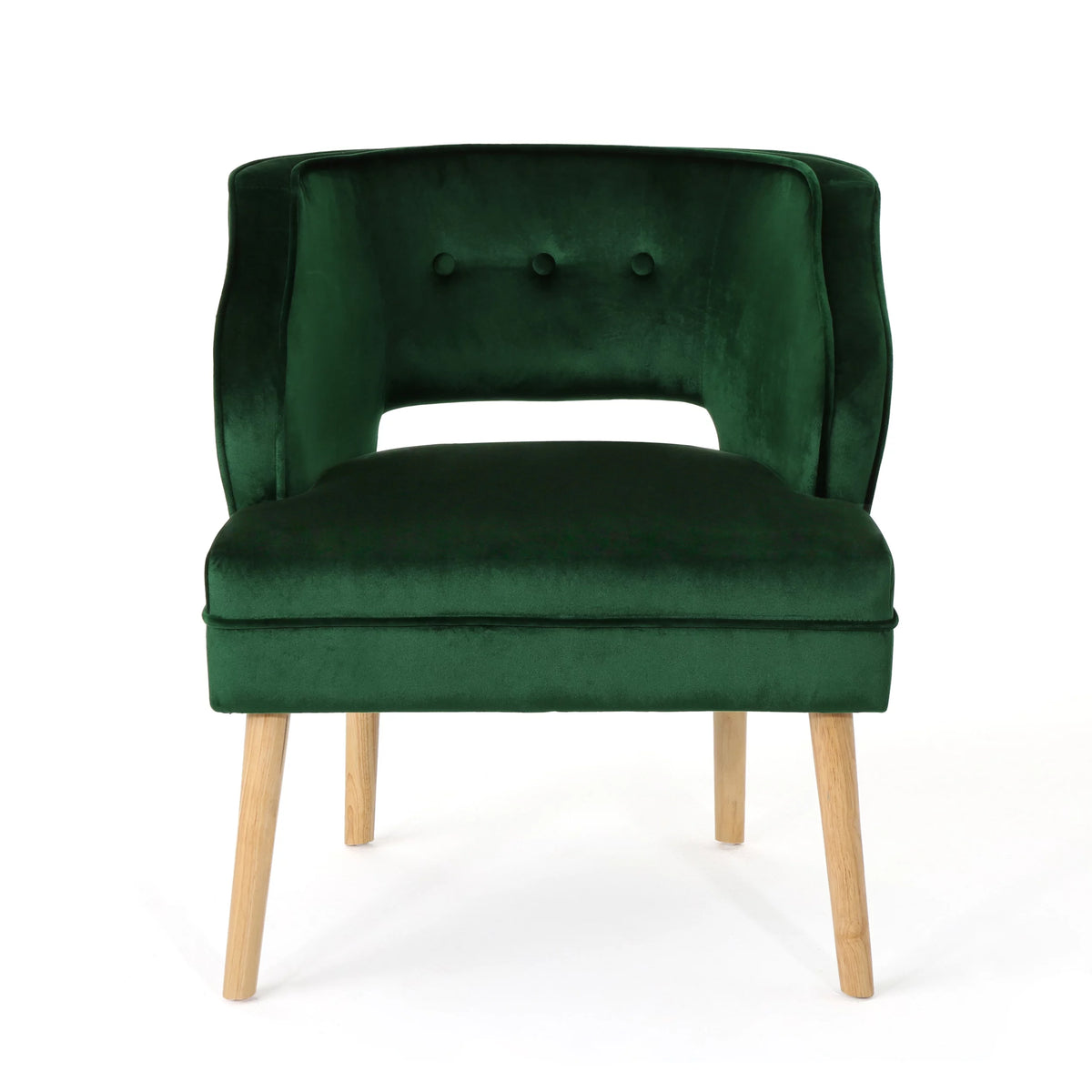 Mid Century Velvet Club Chair Q72788