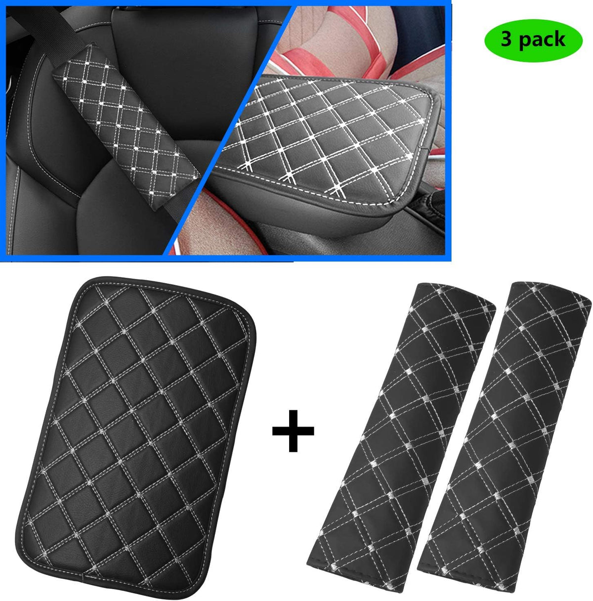 Waterproof PU Car Center Console Armrest Cover V4918