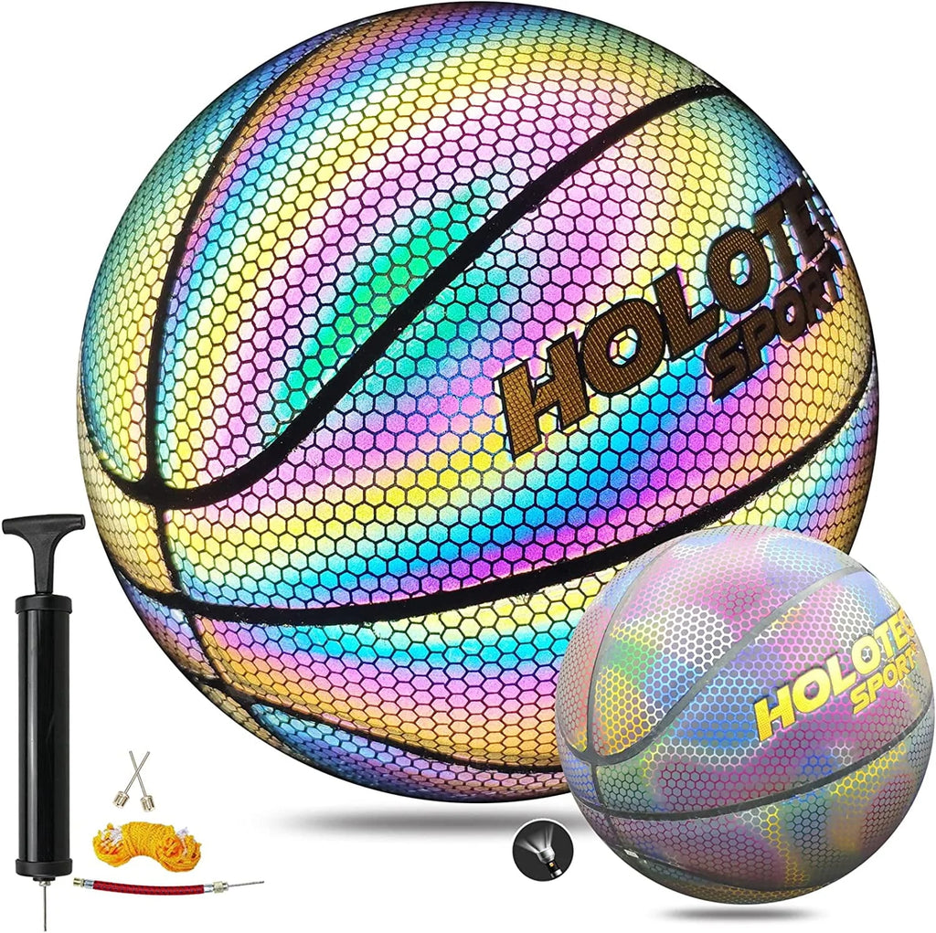 Holographic Reflective Composite Leather Basketball Q519