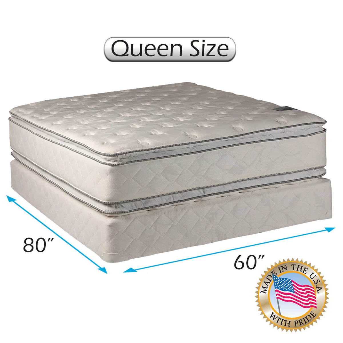 Queen Mattress Set with Bed Frame O5854