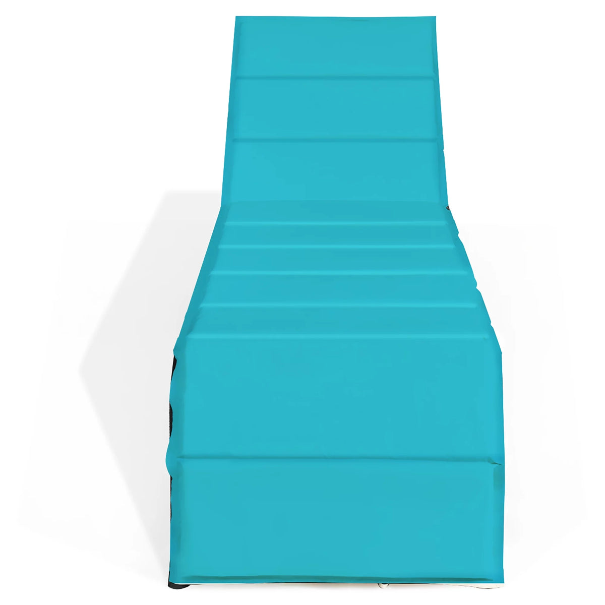 Turquoise Rattan Chaise Lounge Chair Q9541