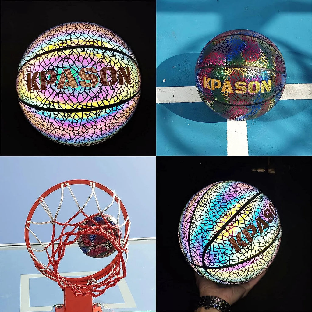 Holographic Reflective Composite Leather Basketball Q519
