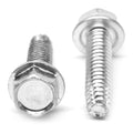 1/4-20 x 3 Coarse Thread Thread Cutting Screw Hex Washer Head Type F Low Carbon Steel Zinc Plated Pk 675 W8794