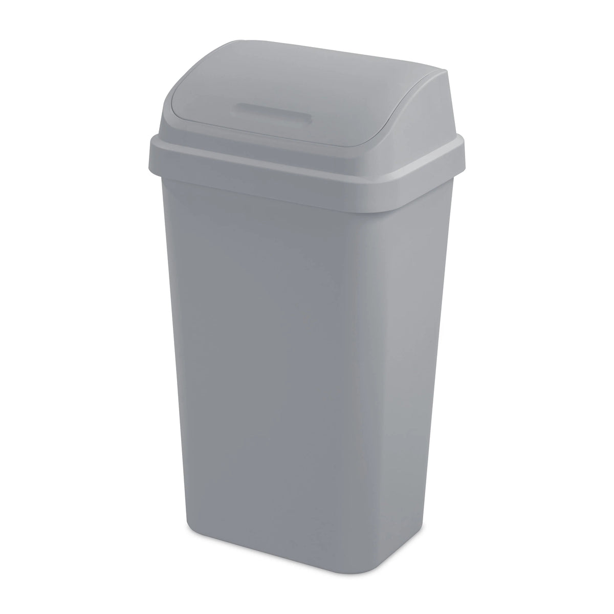 13 Gallon Black Plastic Swing Top Trash Can W790