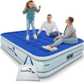 Queen 13 Inch Double Height Air Mattress with Built-in Pump F7326