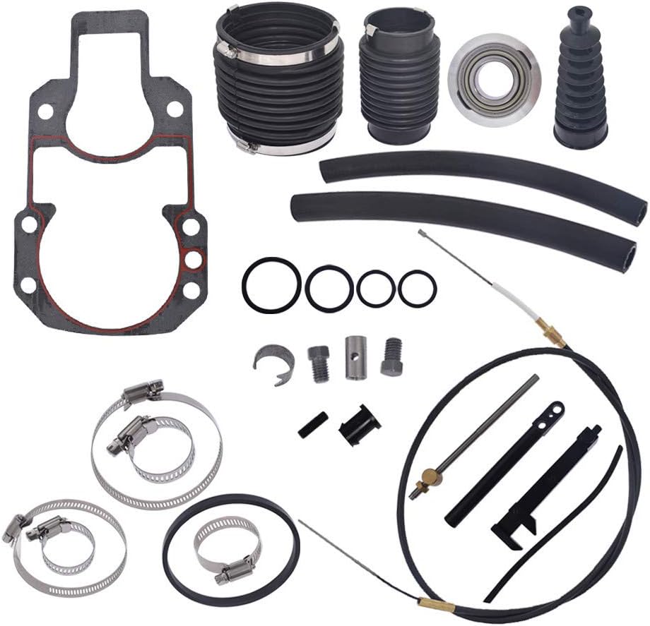 Transom Seal Bellow Repair Kit with Lower Shift Cable Replacement, Pack of 2 M220230
