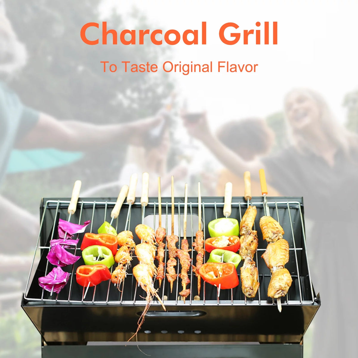 Foldable Charcoal Stainless Steel BBQ Grill Z422
