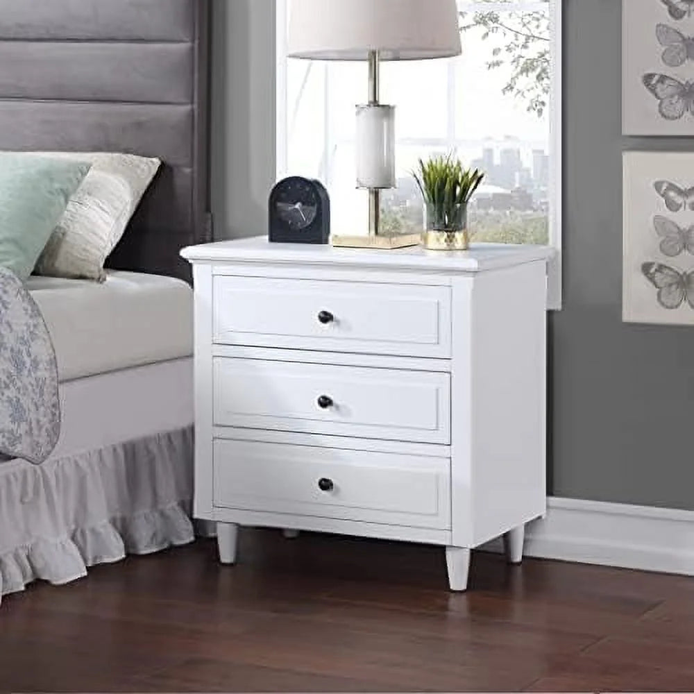 3 Drawer Nightstand Bedside Table with Hidden Space Y71331