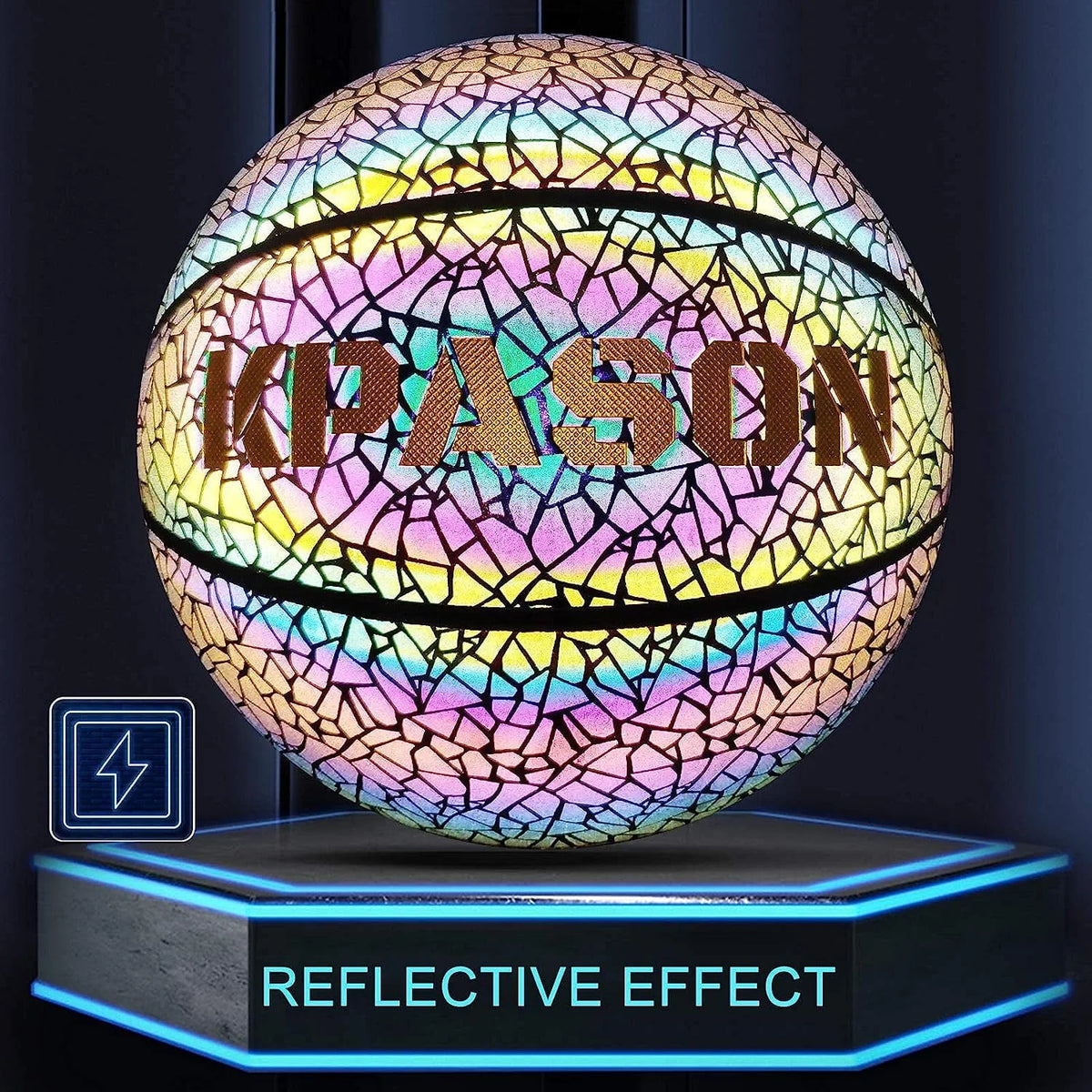 Holographic Reflective Composite Leather Basketball Q519