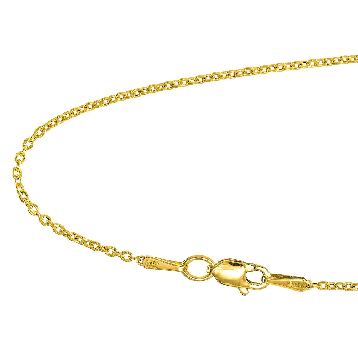 14k Yellow Gold Chain Necklace 20" Z5030