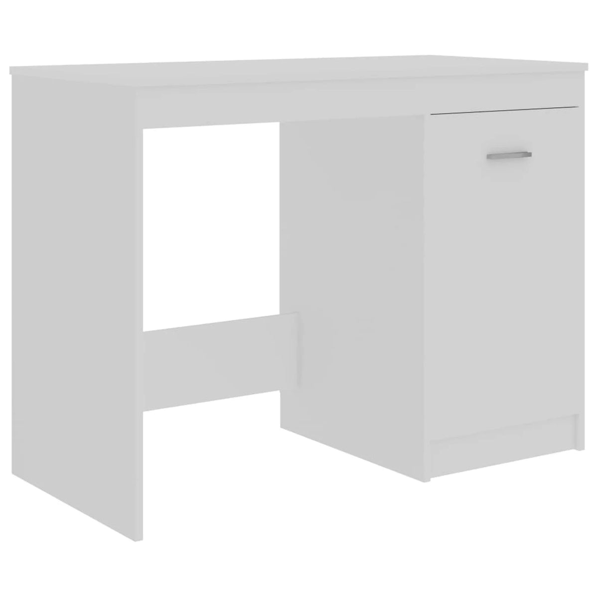 White Computer Desk with Storage Cabinet Y800